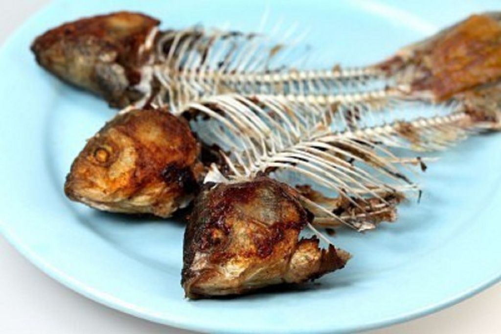 Кости рыбные