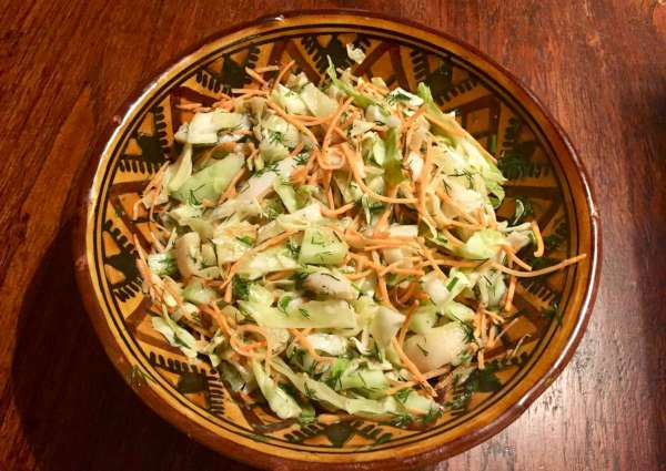 Салат с кальмаром и капустой – пошаговый рецепт приготовления с фото