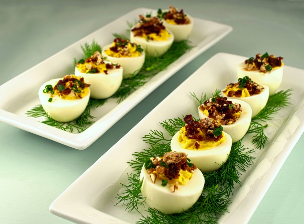 Закуска из яиц с орехами (татарское национальное блюдо)