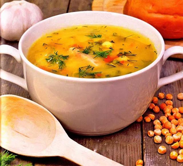 Парча бозбаш (суп картофельный с горохом и фруктами - азербайджански национальное блюдо)