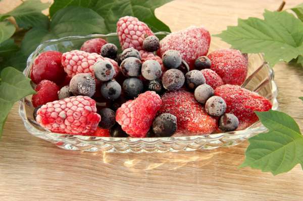 Плоды или ягоды, замороженные без сахара