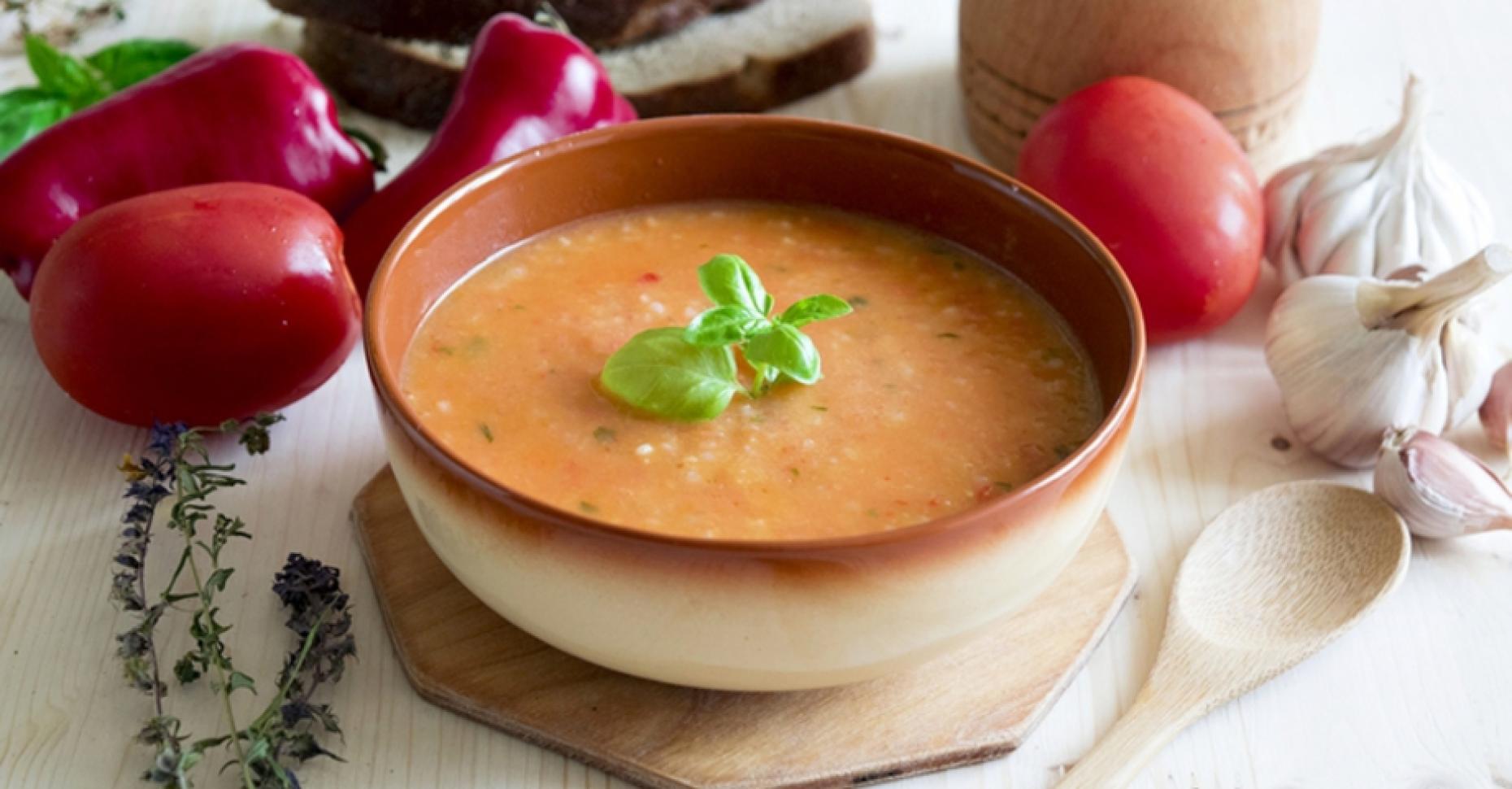 Суп с крупой и томатом-пюре