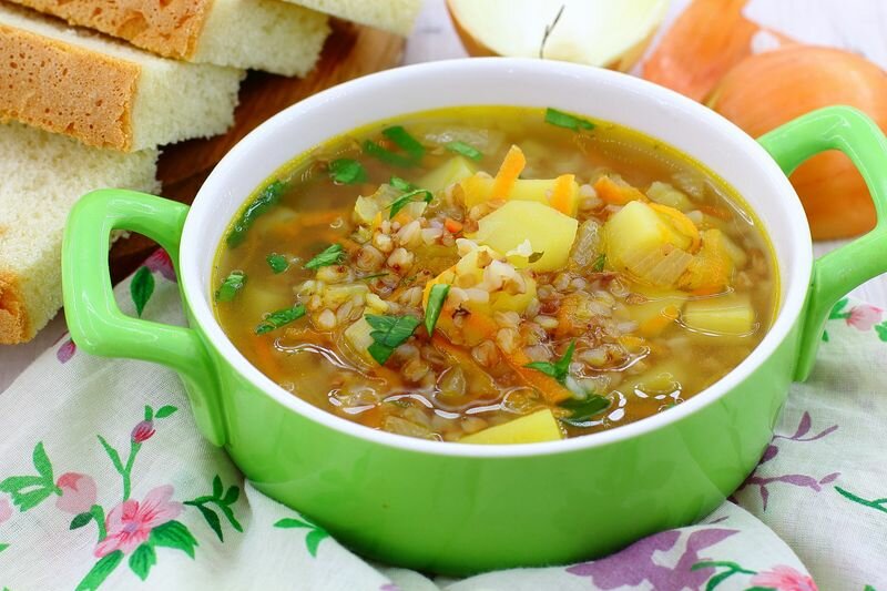 Суп из овощей с крупой