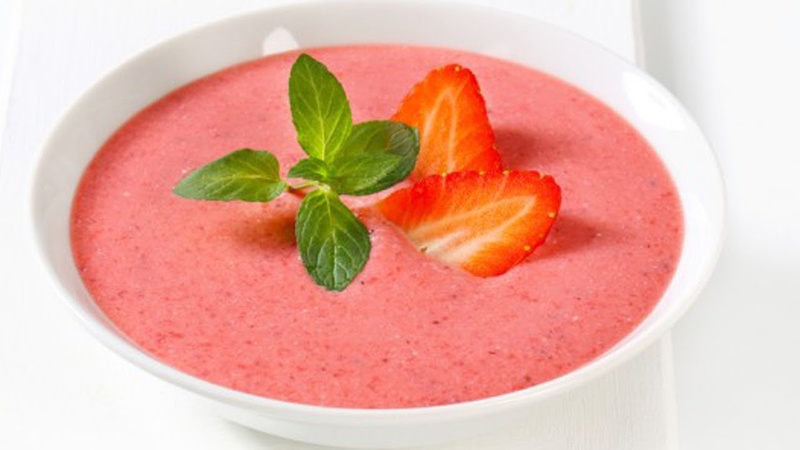 Суп-пюре из свежих плодов или ягод