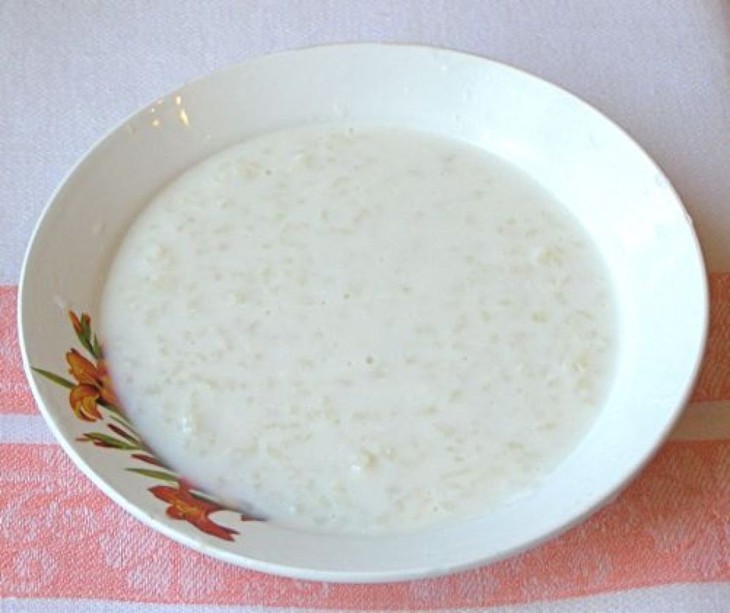 Суп рисовый слизистый (из муки)