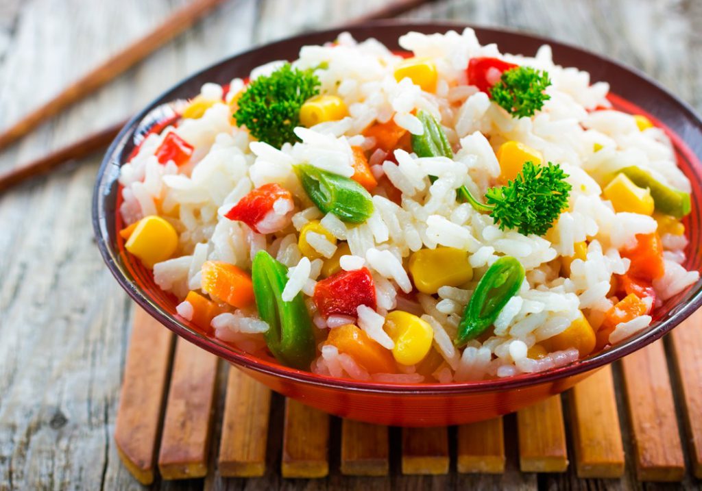 Рис, запеченный с овощами