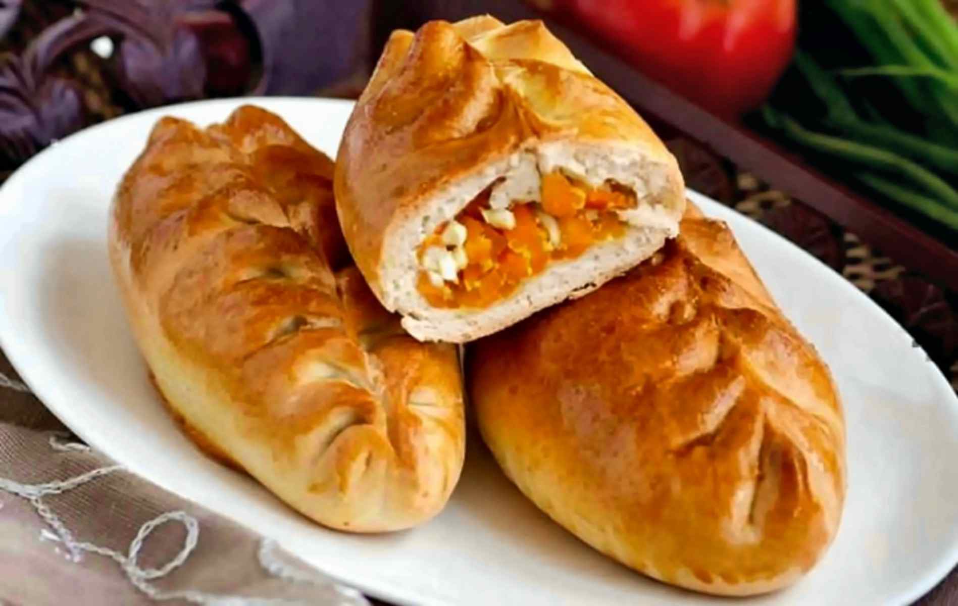 Пирожки с морковью (татарское национальное блюдо)