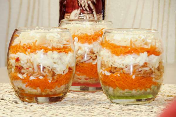 Салат-коктейль яблочно-морковный