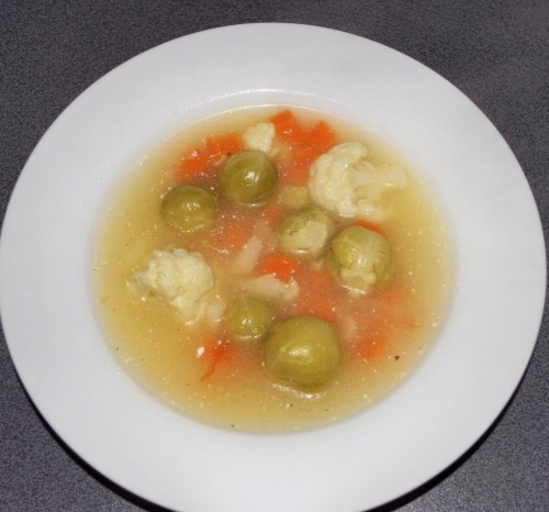 Суп из цветной или брюссельской капусты