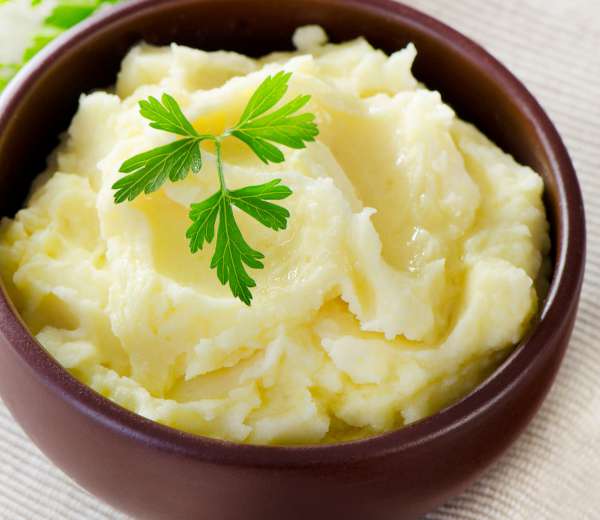 Картофельное пюре с маслом в других порциях: