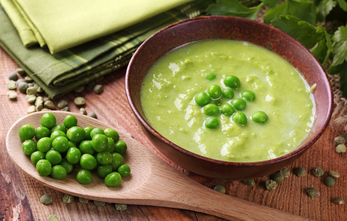 Детский суп-пюре из зеленого горошка Марсианин | Рецепт, питательность и вкусовые преимущества